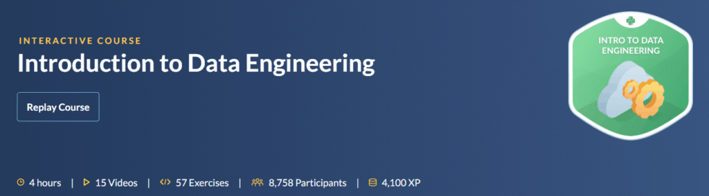data engineer intro datacamp
