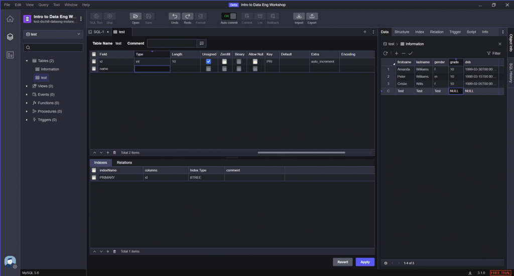 sql client table editor