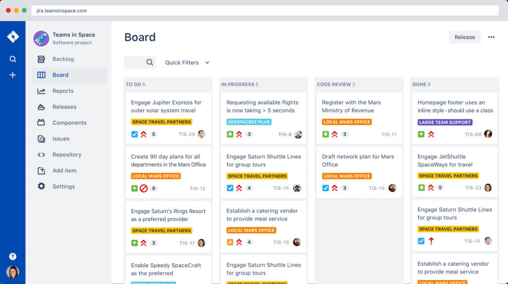 jira project management data