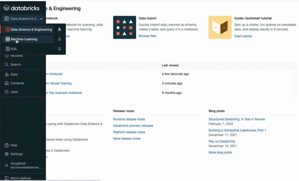 Databricks Choosing Environment